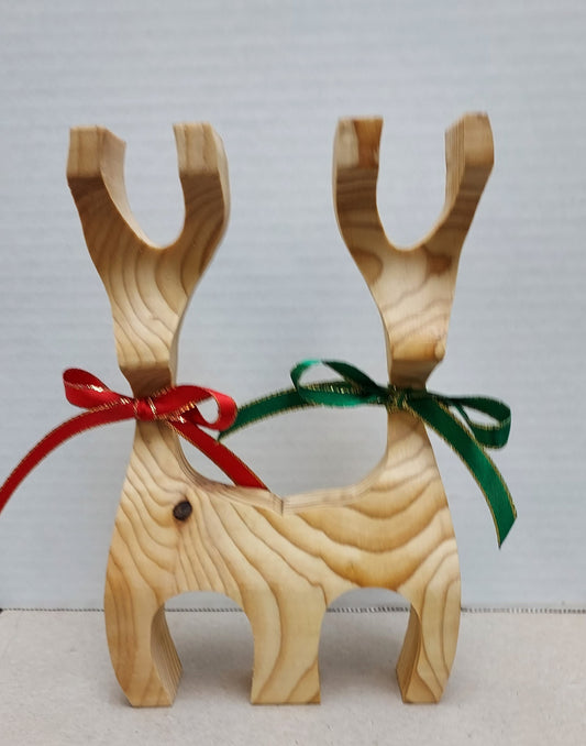 Recycled Wood Double Reindeer