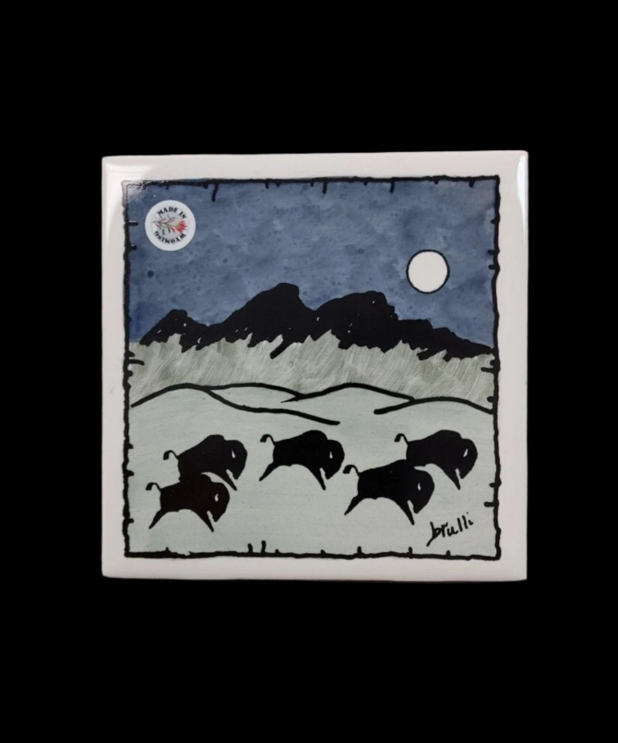 " Teton Bison " Coaster