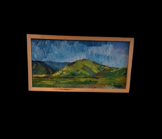 " Corner Mountain " Framed Original Oil Painting