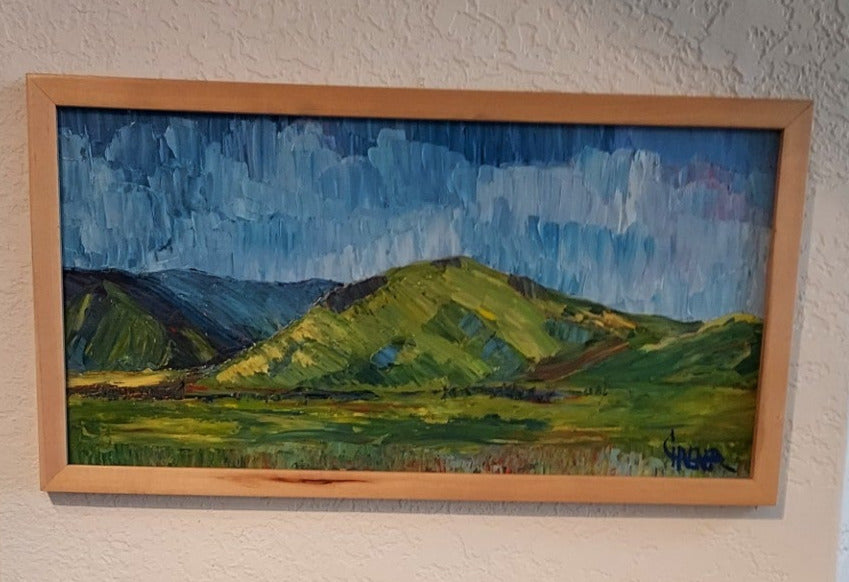 " Corner Mountain " Framed Original Oil Painting