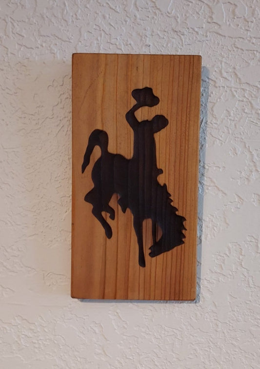 " Steamboat " Wood Burned Carving