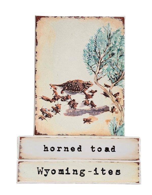 " Horned Toad Wyoming-ites" Canvas Print