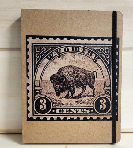 Bison 3 cent stamp unlined journal