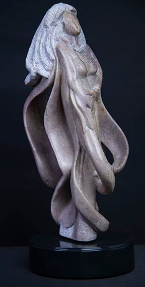 " Greets the Morning " Colorado Alabaster Sculpture
