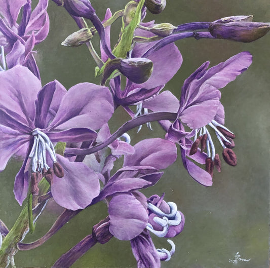 " Fireweed " Original Oil over Acrylic On Board