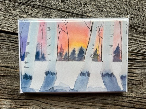 Aspen Trees Single Sided Flat Card