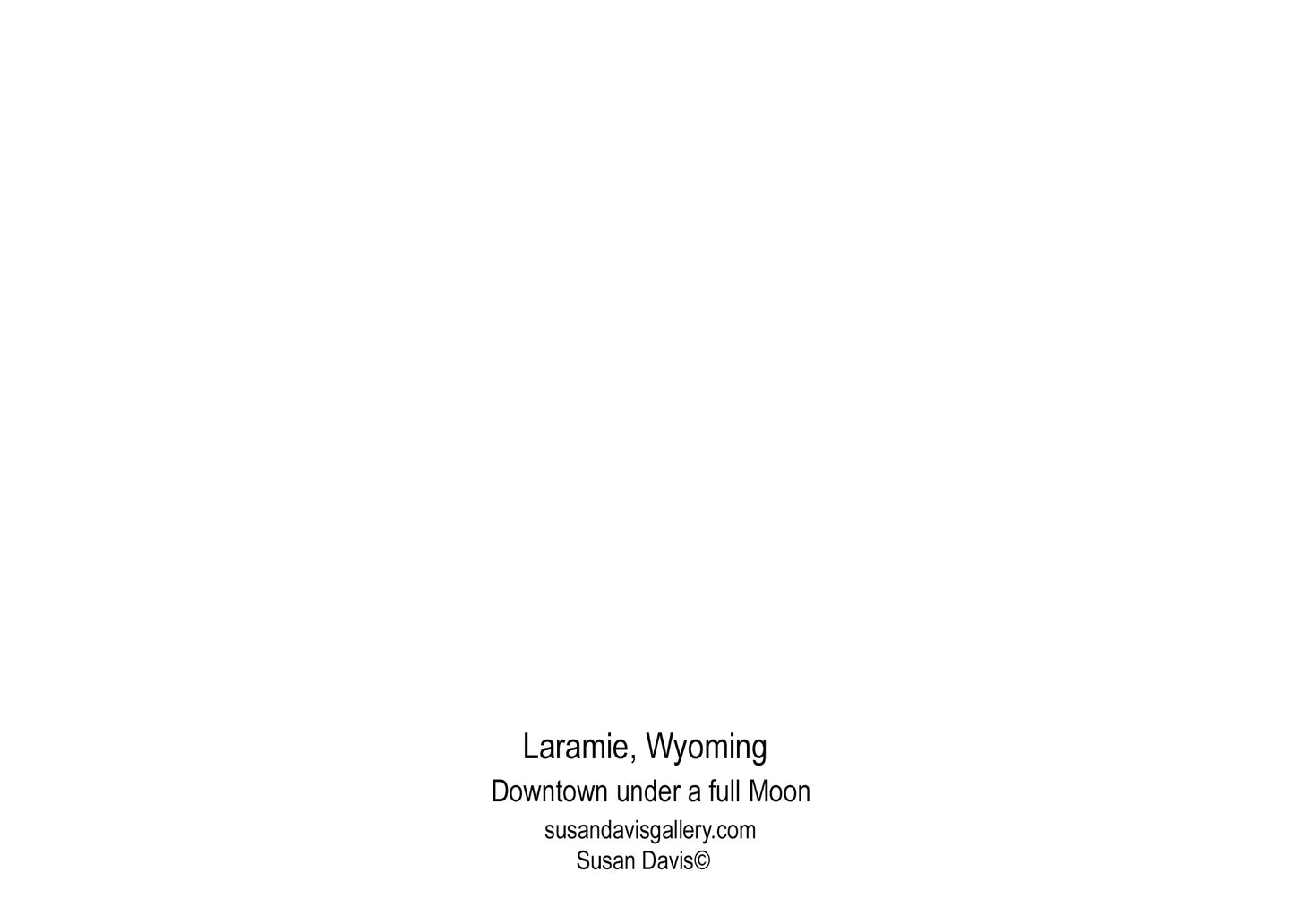 " Season's Greetings from Laramie Wyoming " Downtown Laramie Card