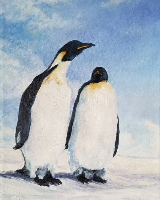 " Penguins " Greeting Card
