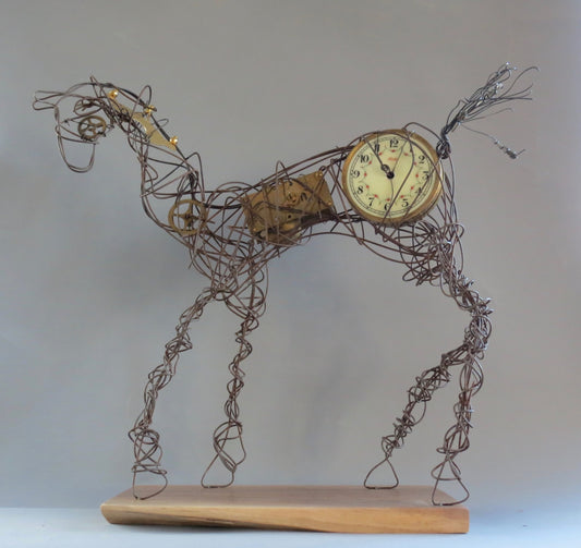 " Puck the Pony " Wire Horse Sculpture