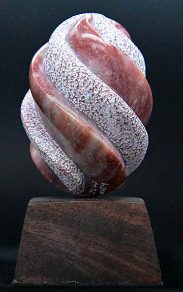 " Red Egg " Utah Alabaster Sculpture
