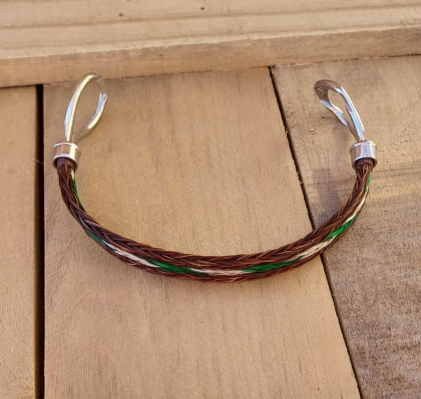 Infinity Clasp Hand Braided Horsehair Bracelet