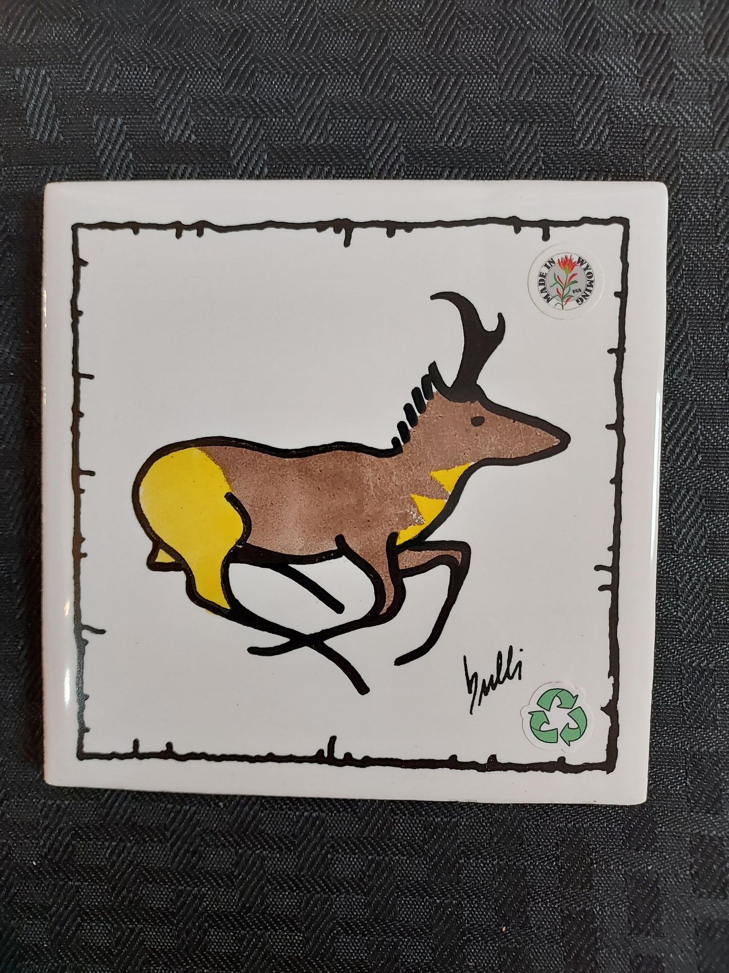 Tile Coaster - Pronghorn