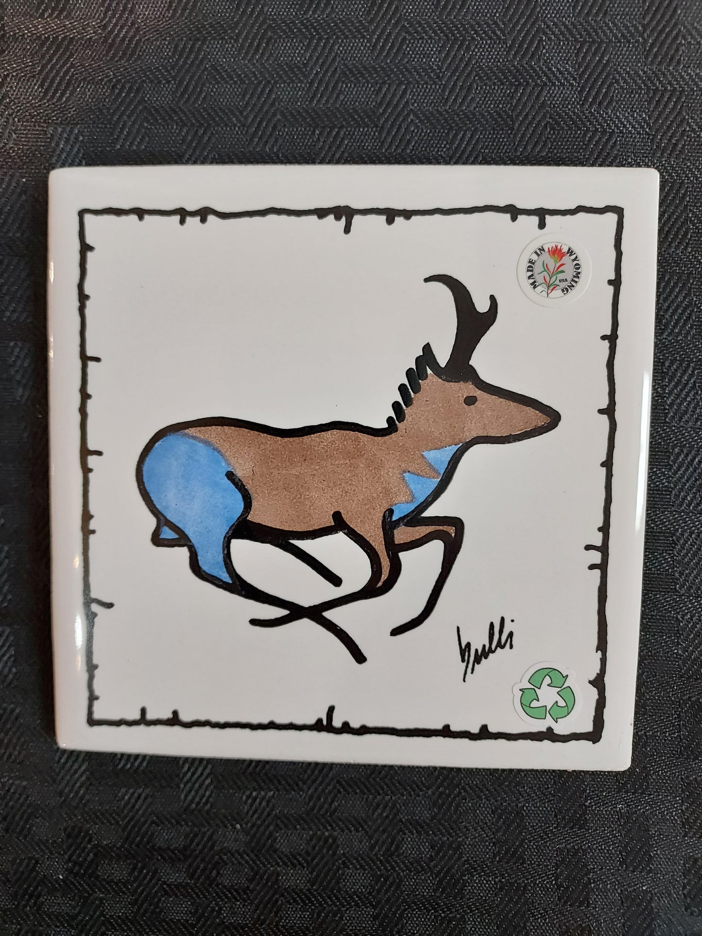 Tile Coaster - Pronghorn