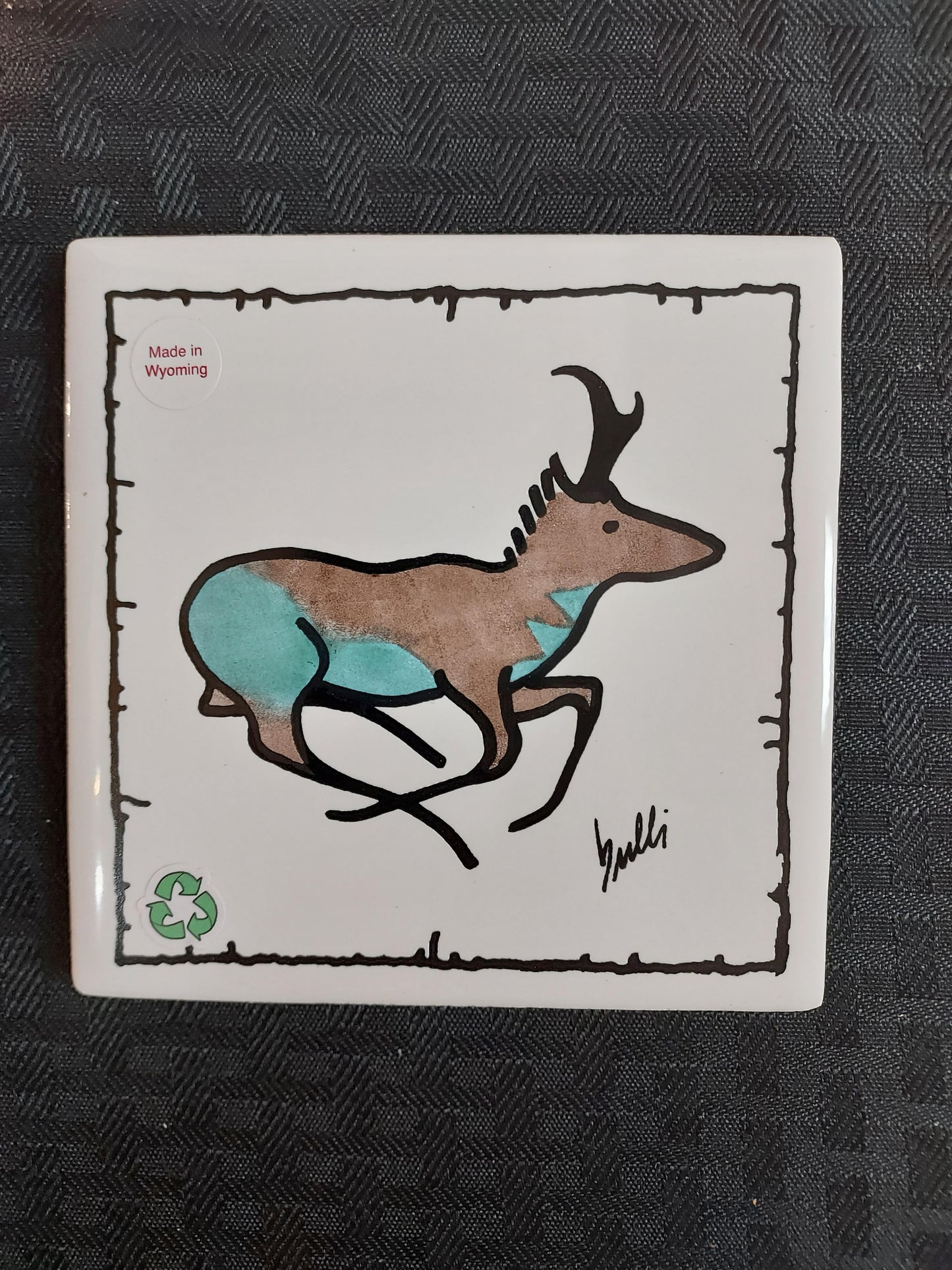 Tile Coaster - Pronghorn