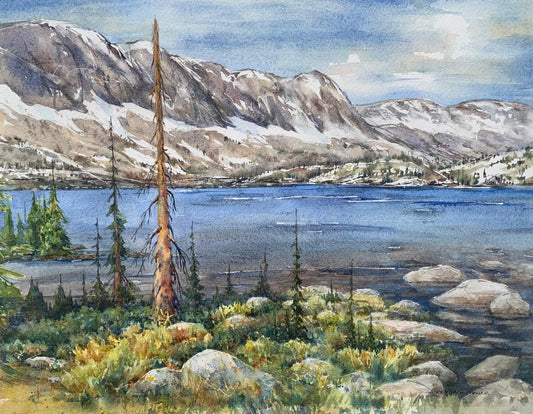 Original Watercolor- "Special Landmark" Snowy Range, Wyoming