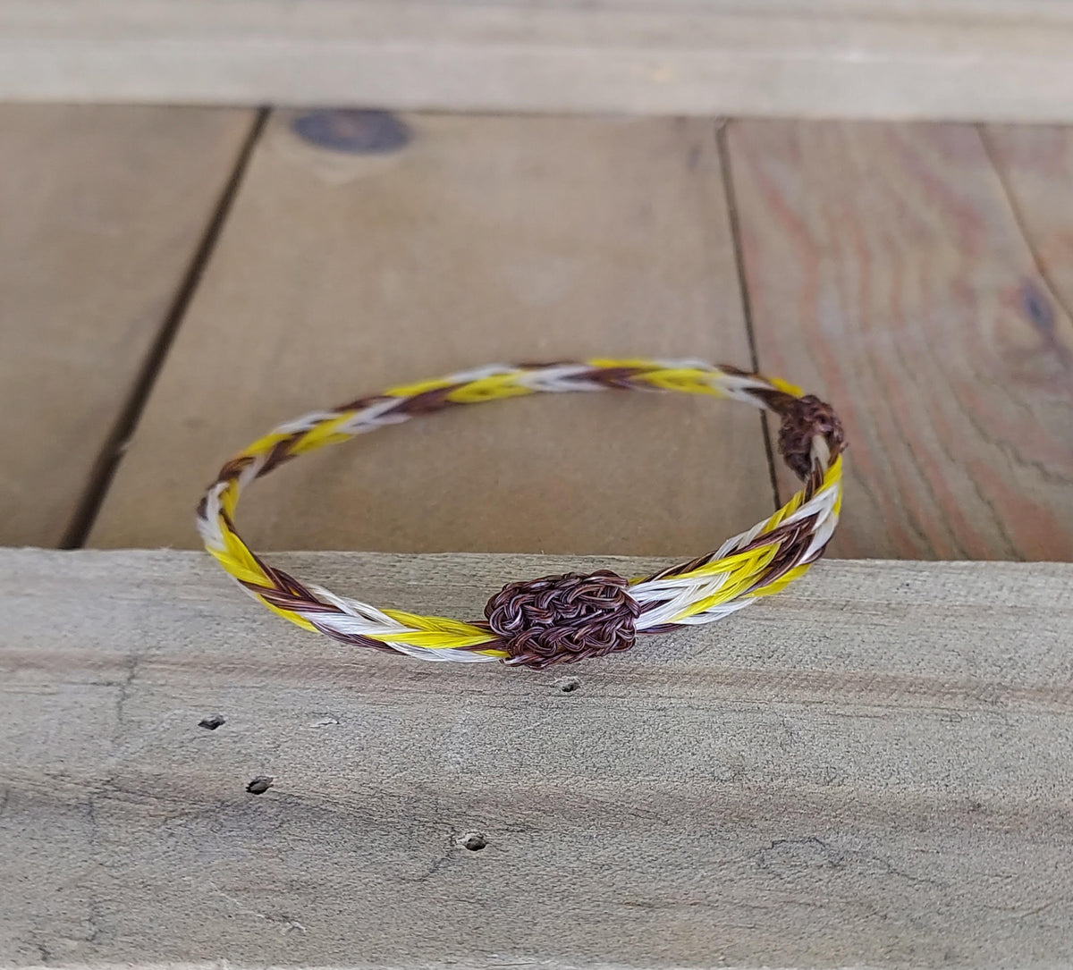 Bracelet - Hand Braided Horsehair-Single Adjustable GO POKES