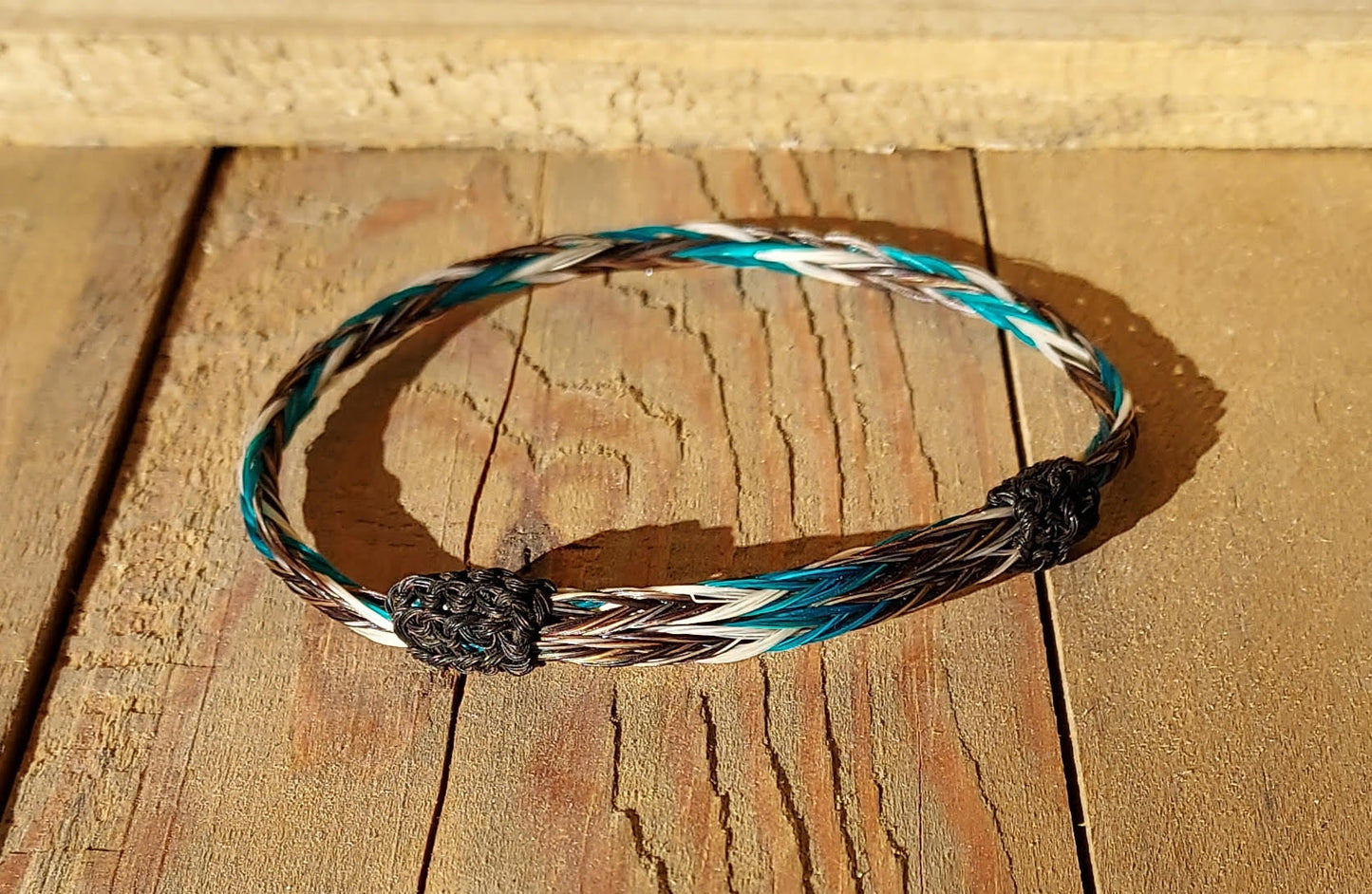 Hand Braided Horsehair Single Adjustable Bracelet
