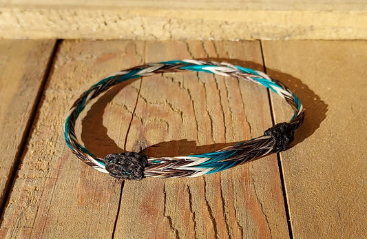Hand Braided Horsehair Single Adjustable Bracelet