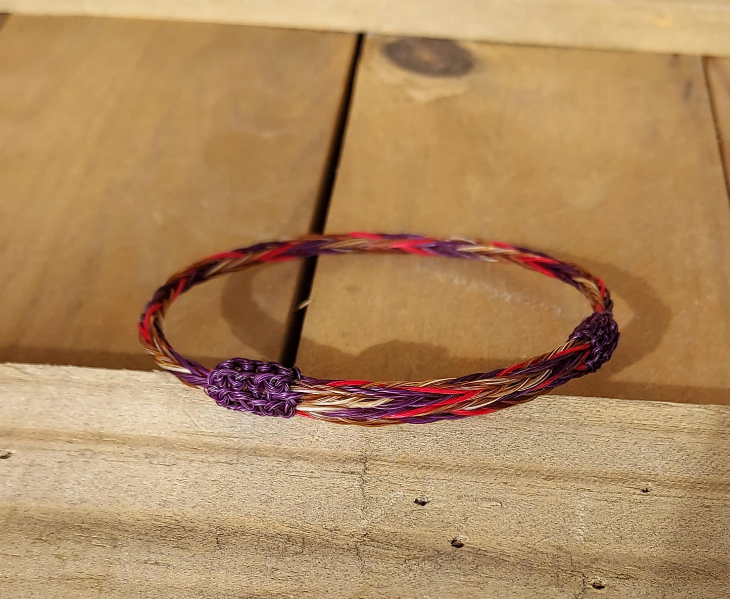 Bracelet - Hand Braided Horsehair-Single Adjustable