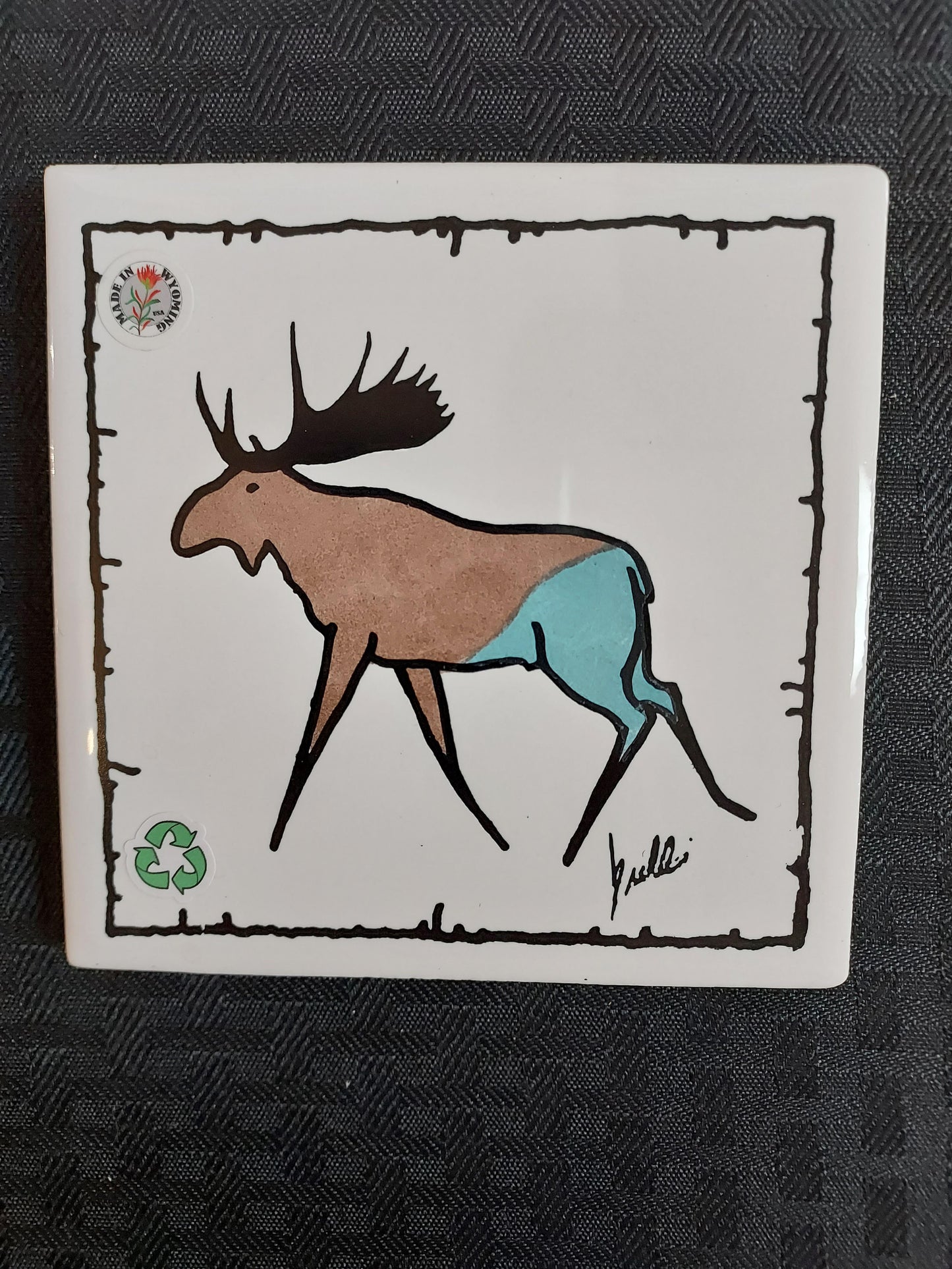 Tile Coaster - Moose