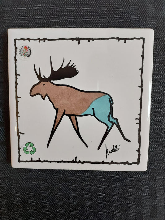 Tile Coaster - Moose