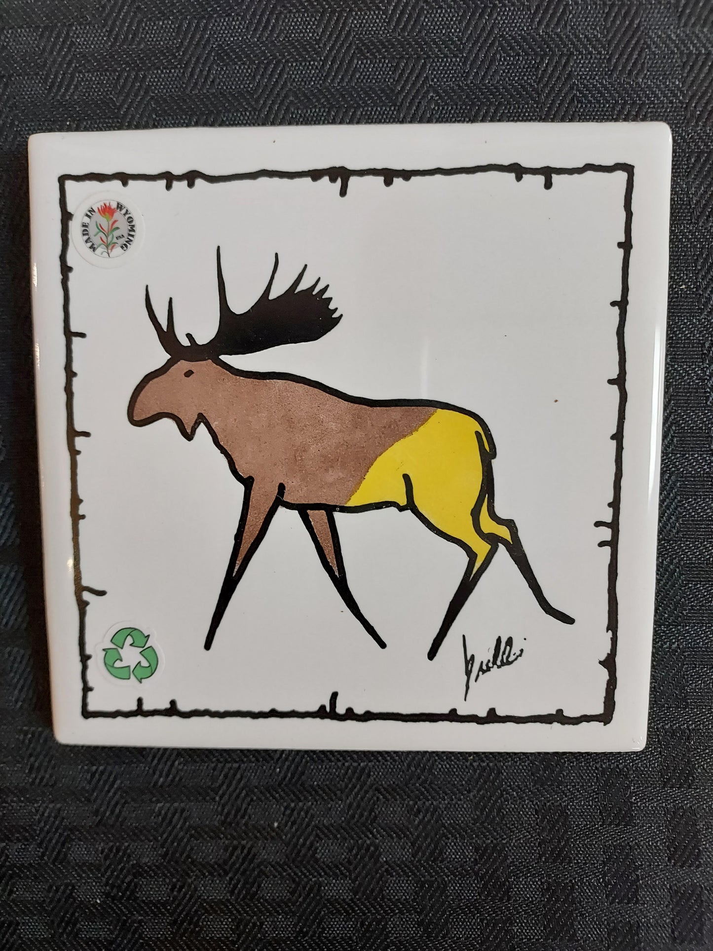 Tile Coaster - Moose