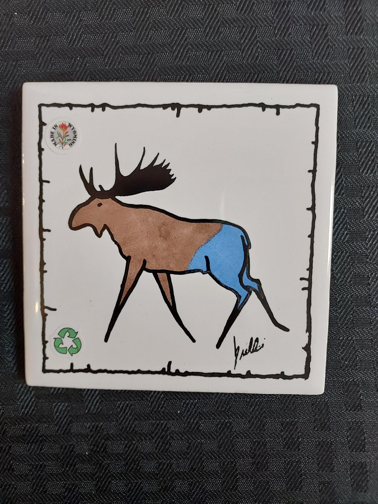 Tile Coaster - Moose