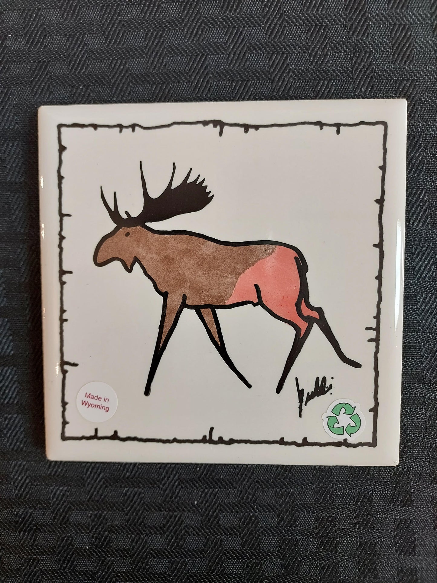 Tile Coaster - Moose