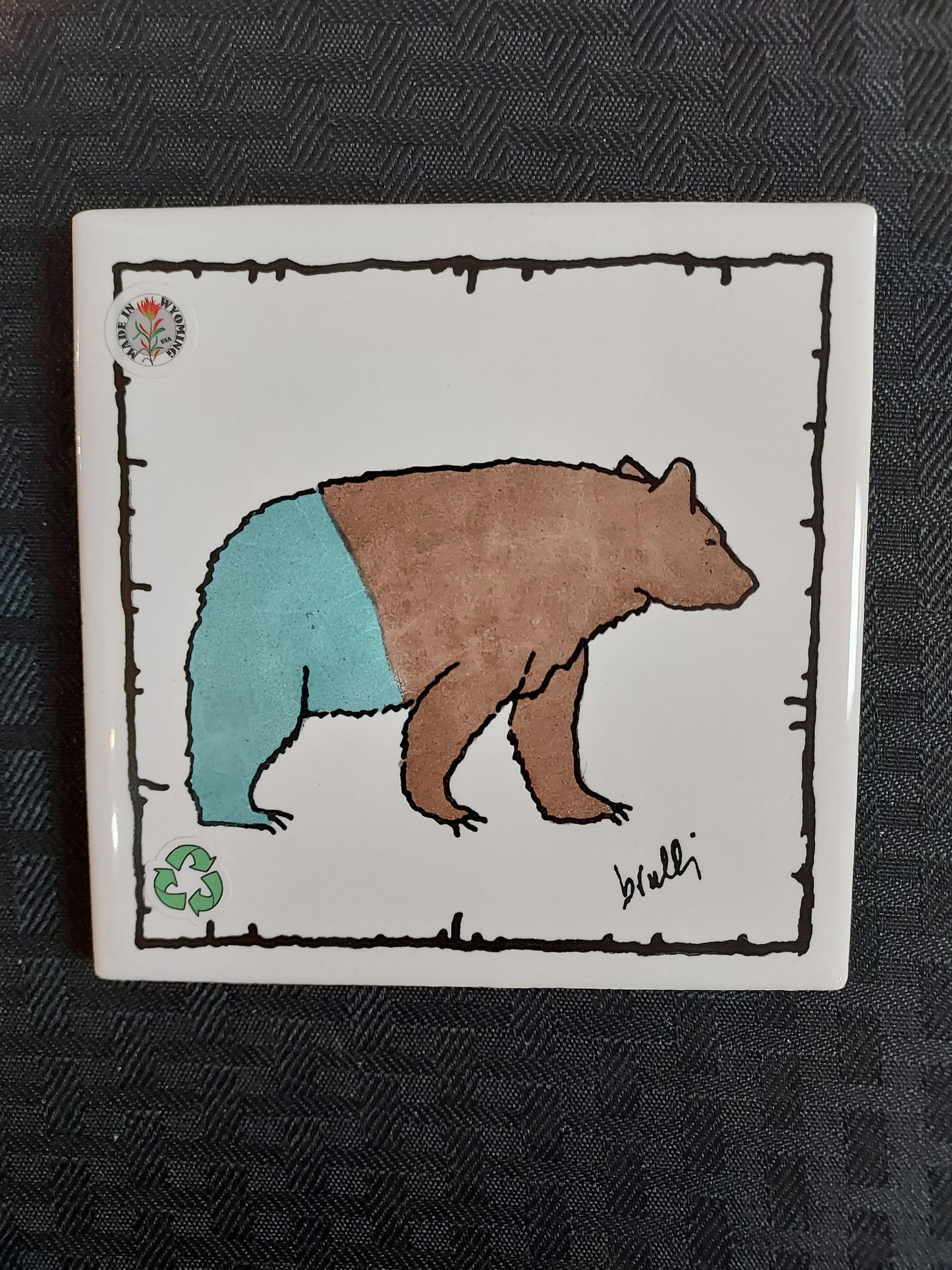 Tile Coaster - Bear