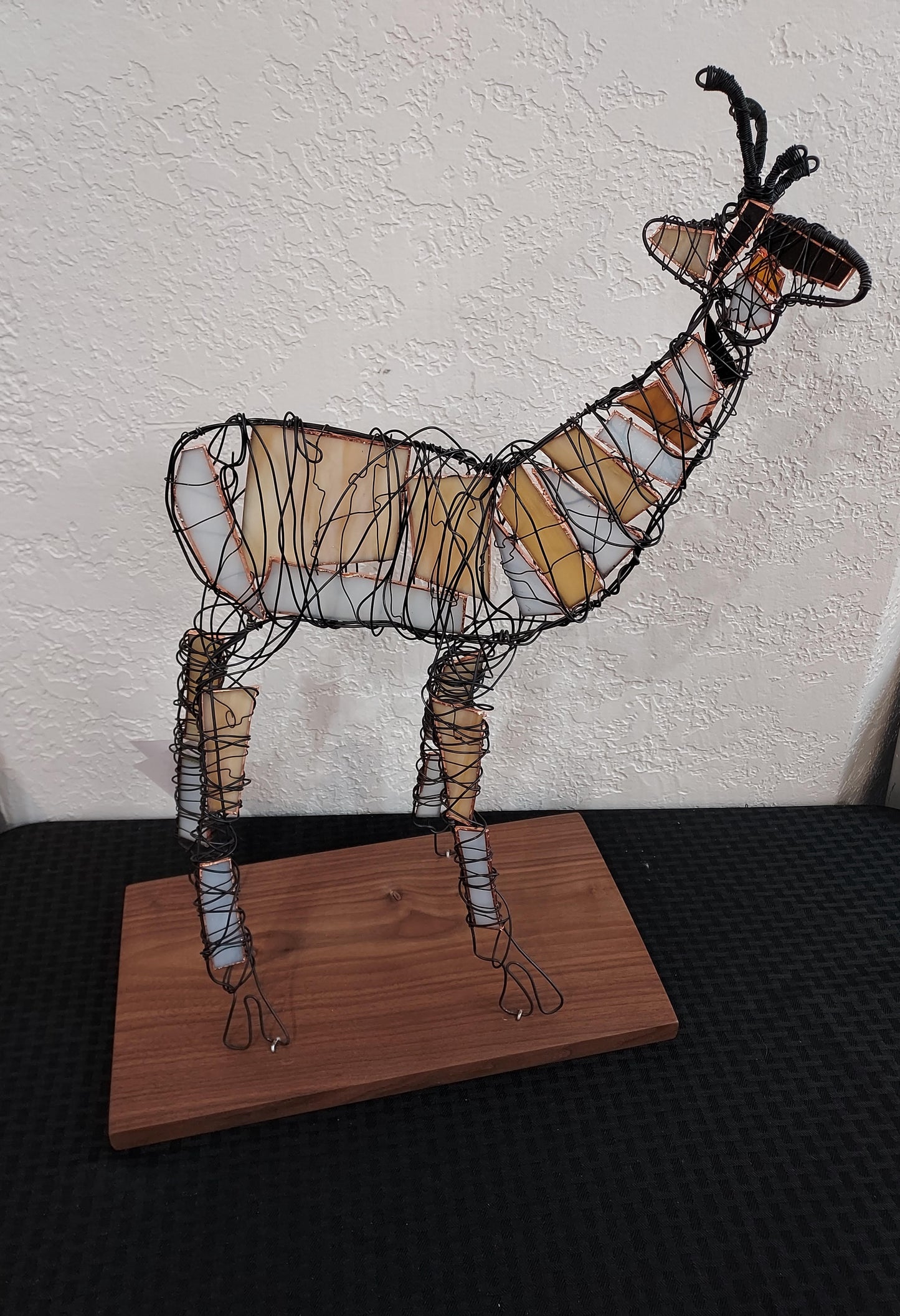 Wire Sculpture Pronghorn - "Curious the Pronghorn"