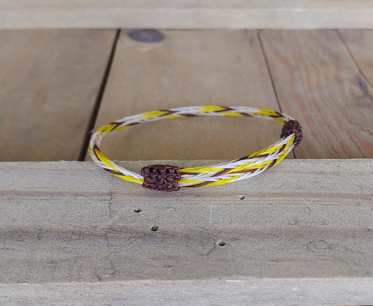 Bracelet - Hand Braided Horsehair-Single Adjustable GO POKES