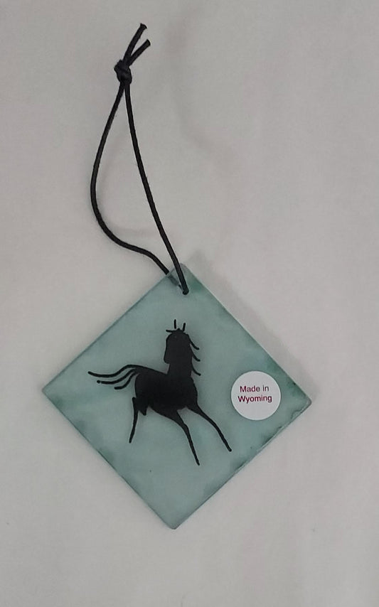 Ornament- Square - Horse