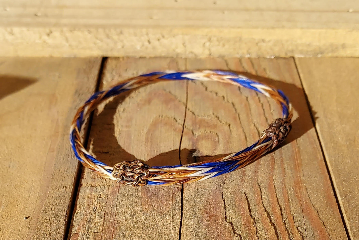 Hand Braided Horsehair Single Adjustable Bracelet
