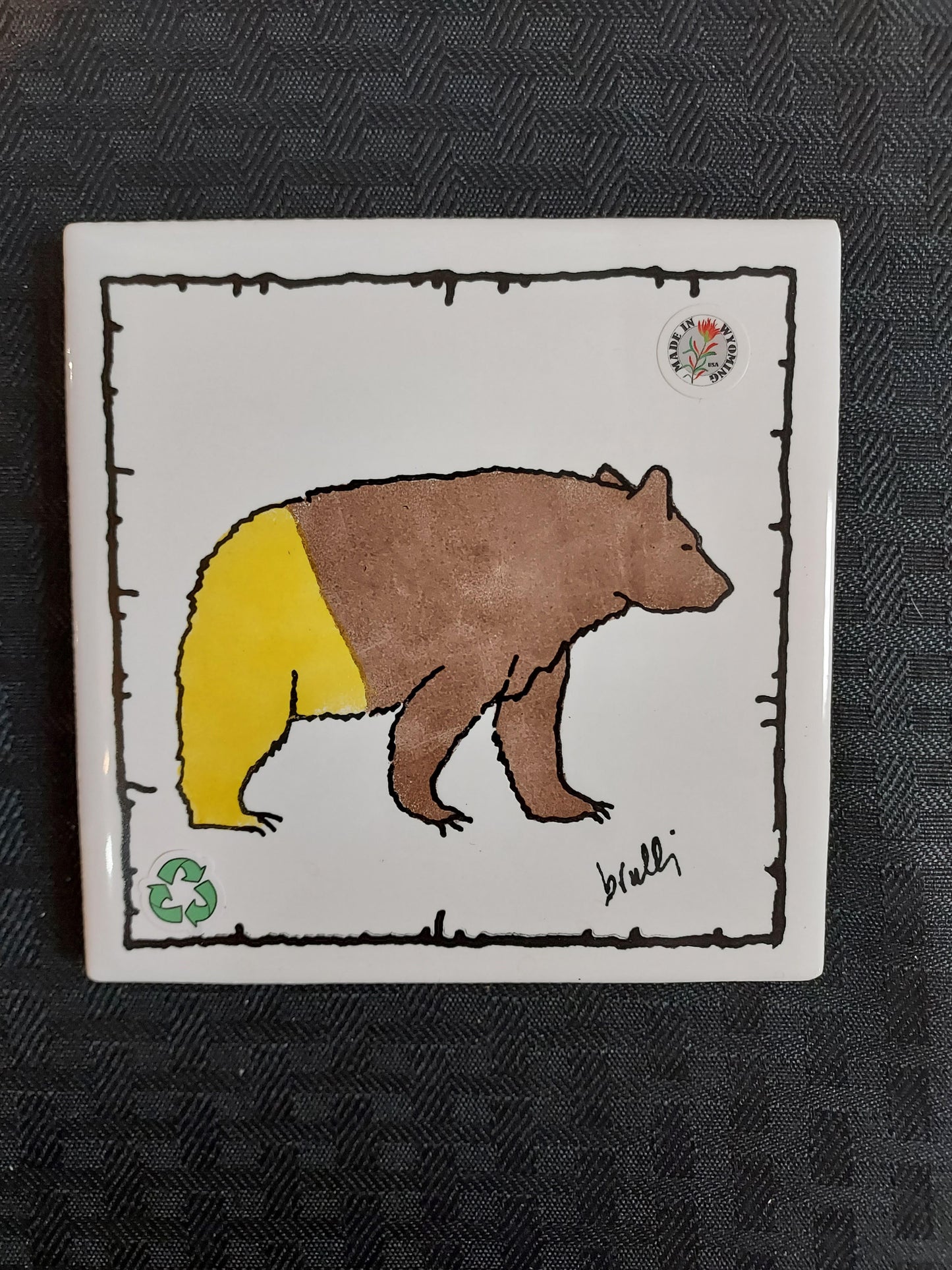 Tile Coaster - Bear