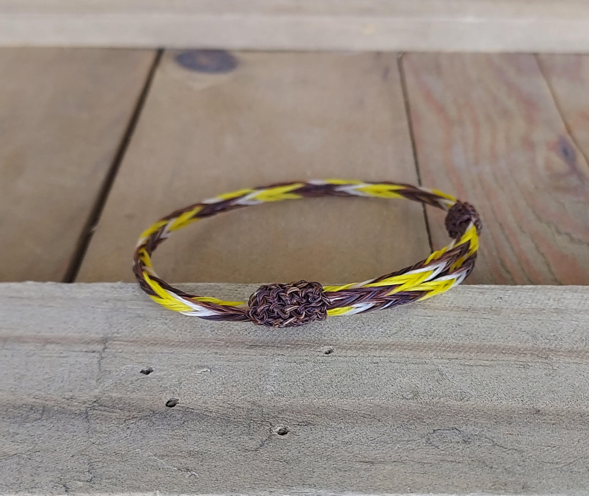 Bracelet - Hand Braided Horsehair-Single Adjustable GO POKES