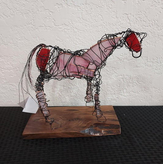 Wire Sculpture Horse - "Rosie the Mustang"