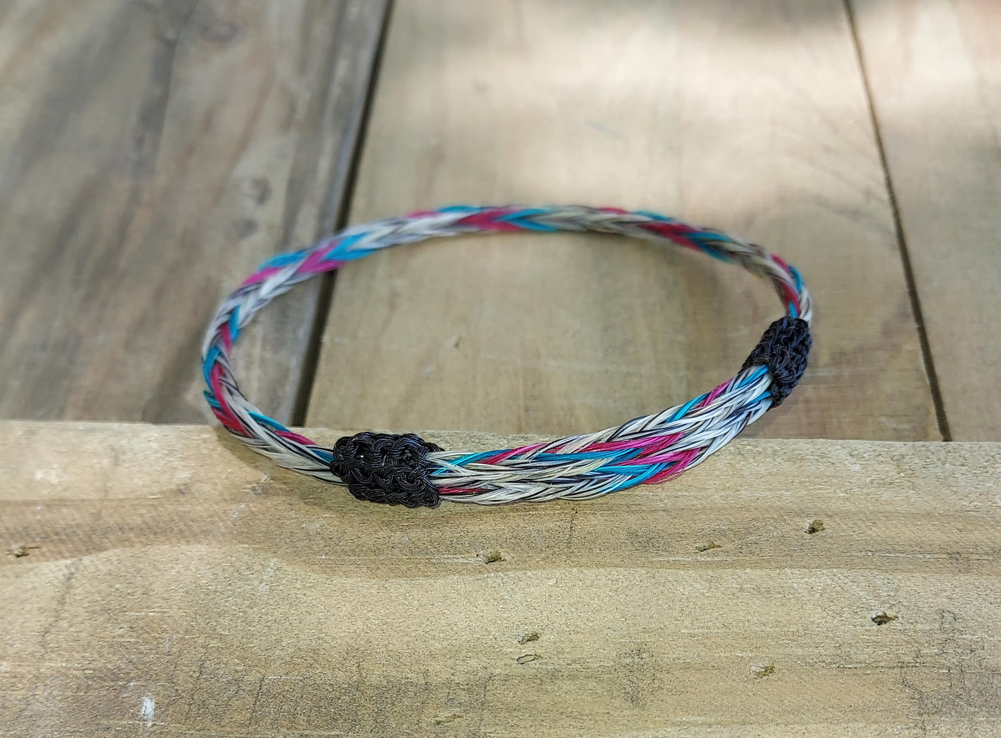 Bracelet - Hand Braided Horsehair-Single Adjustable