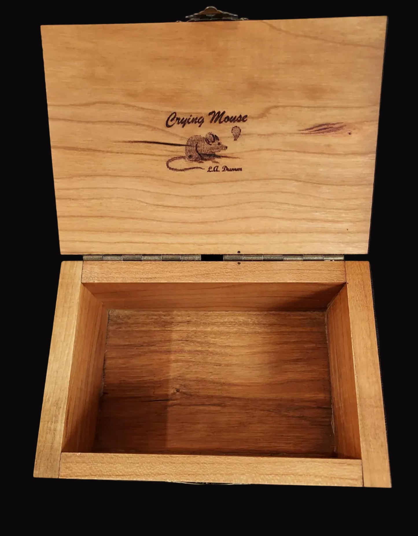 Keepsake Box - " Bison " Cherry Wood