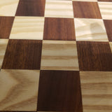 Handcrafted  Checker Board wtih Drawer and Felted Feet
