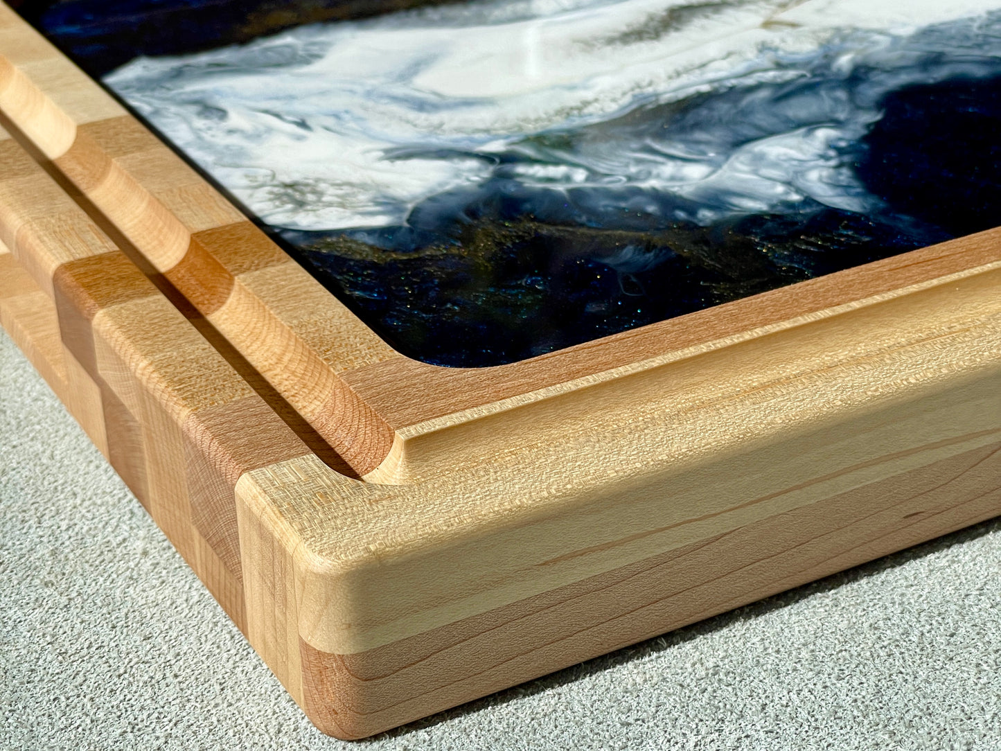 Impressive Artisan Resin Wood Charcuterie Cheese Platter