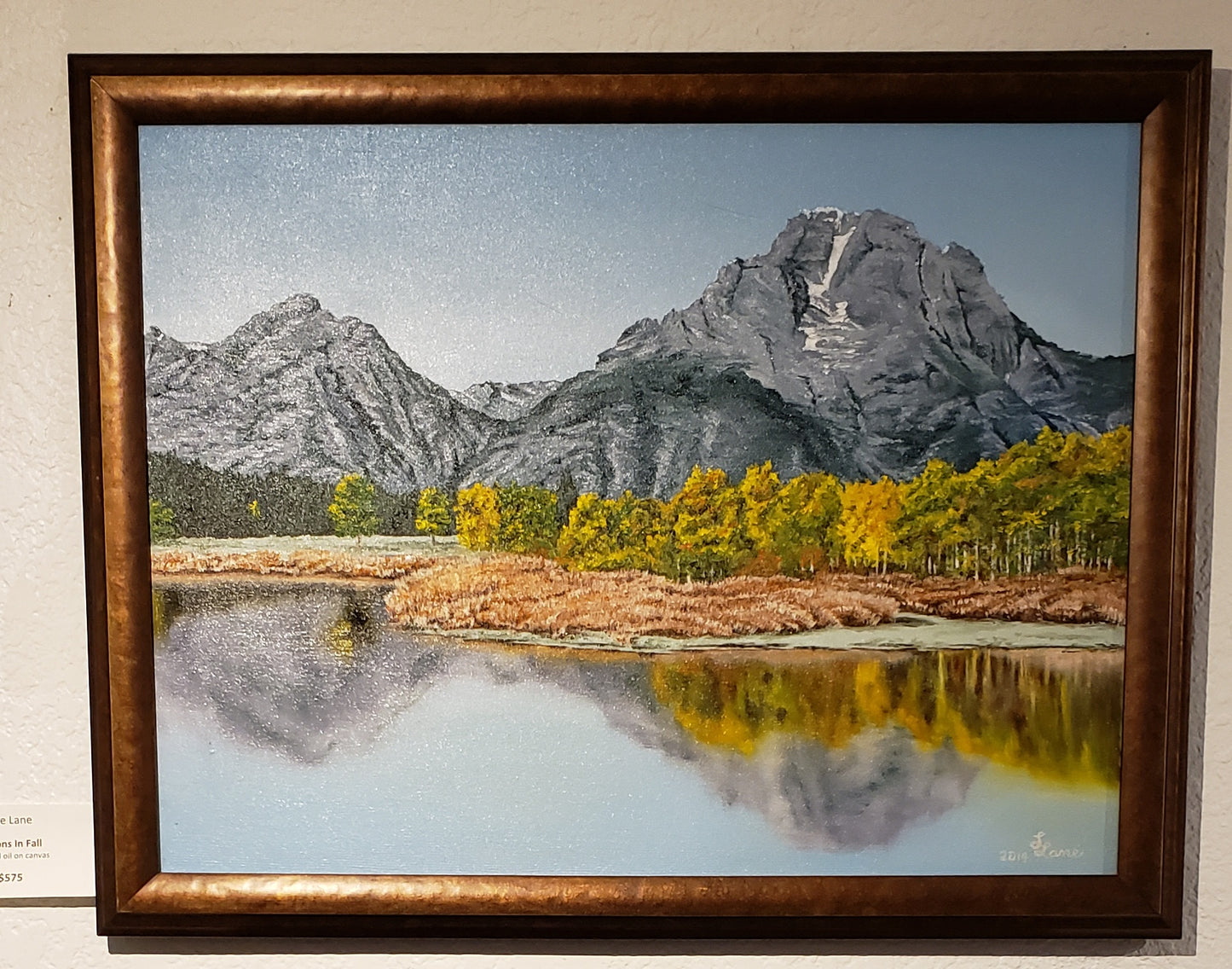 " Tetons In Fall " Original Oil Painting