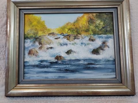 " Autumn's Ebb " Original Framed Oil Painting
