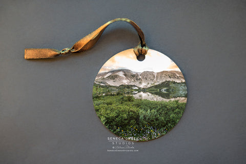Snowy Range  Mountains Metal Print Ornament