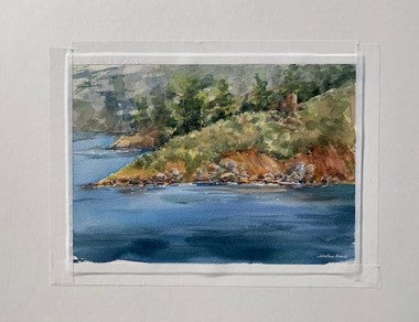 " At The End Of Summer " Original Watercolor. Plein Air painting in Curt Gowdy State Park in Wyoming