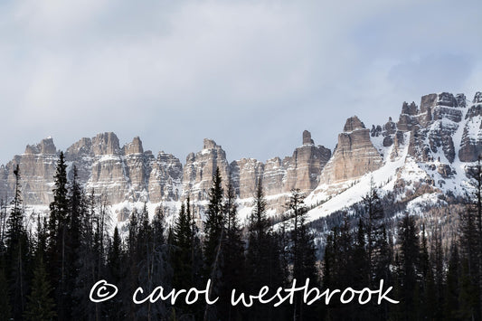 Breccia Cliffs in Winter 5 x 7 Photo Card Stock