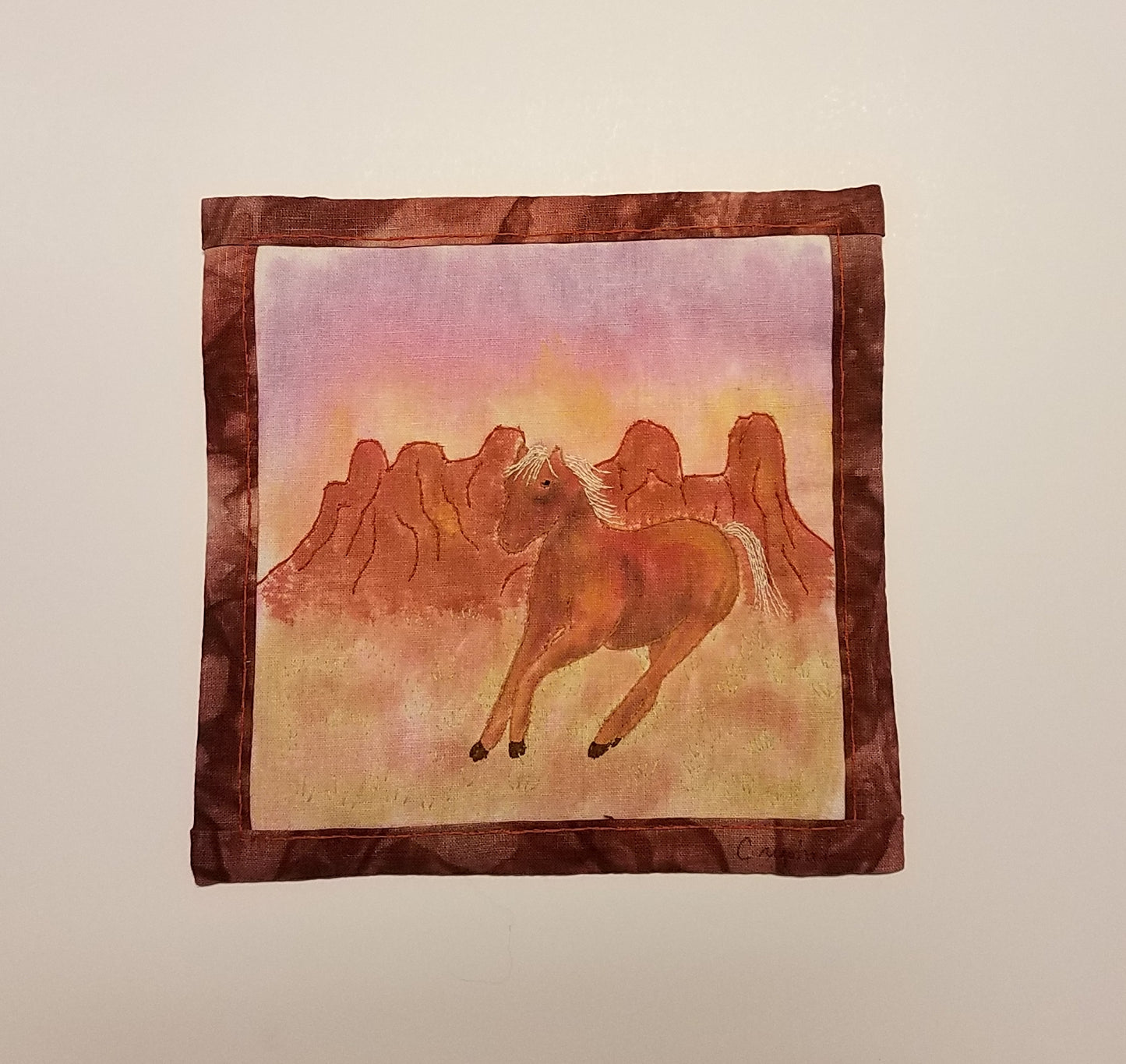 Hand Stitched Wall Hanging