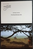 Variety pack of 4 ranch scene greeting cards wtih envelope. Cowboy riding a horse early morning