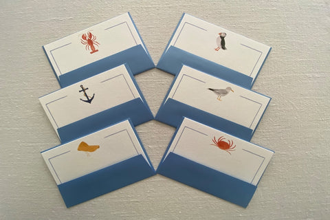 " Coastal Collection " Boxed Set of 12 Cards