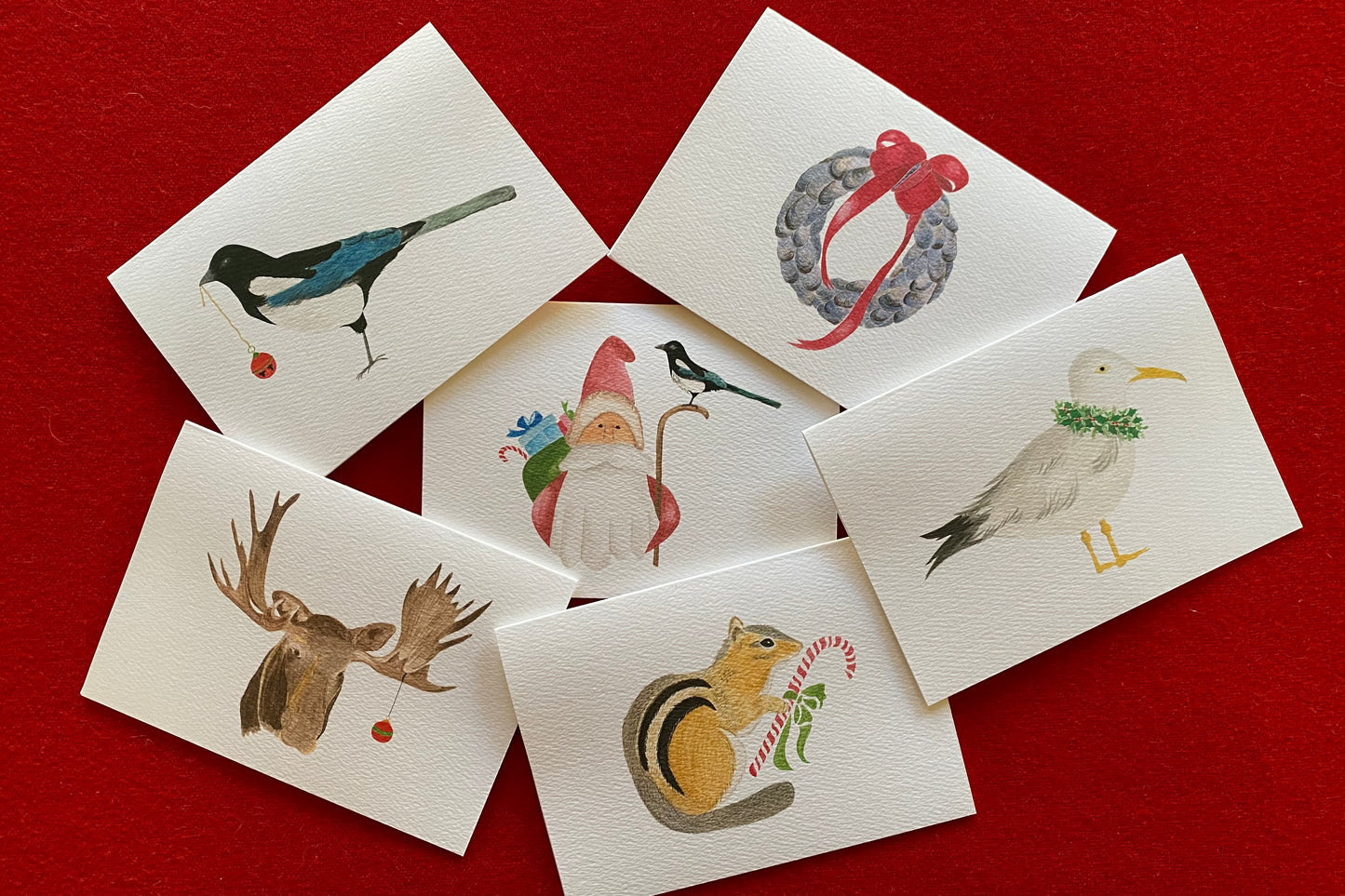 " Holiday Collection " Boxed Set of 12 Cards