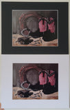 " Pink Cowgirl Boots " Matted Print